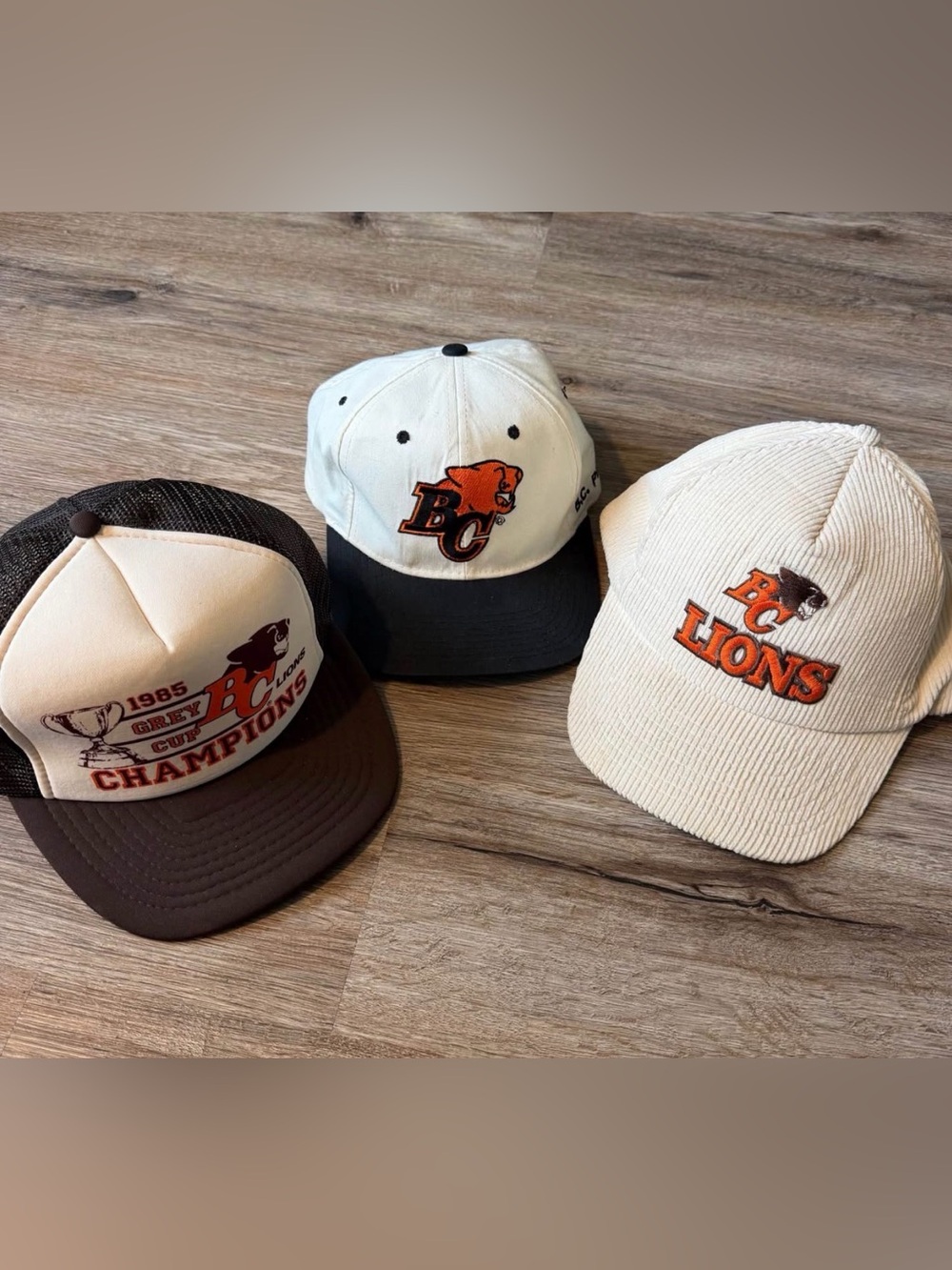 Vintage snapback hat BC Lions bundle
